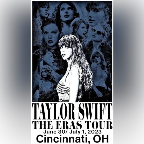 Official Taylor Swift Eras Tour Cincinnati Concert Poster 2023 NEW - Picture 1 of 1